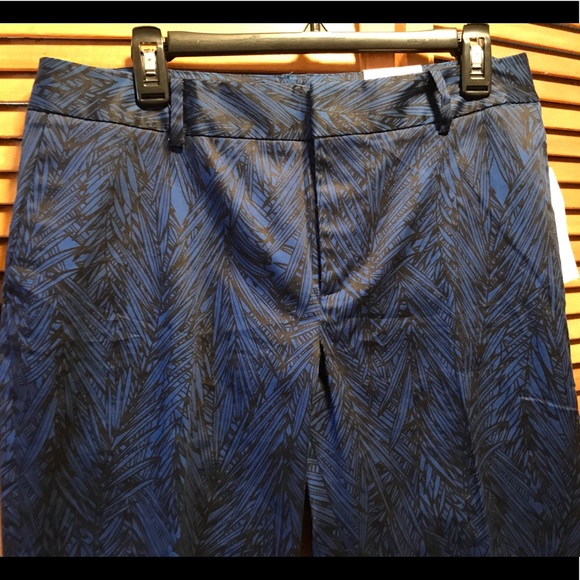 Coldwater Creek Blue & Black Ankle/Cropped Pants - Picture 3 of 8
